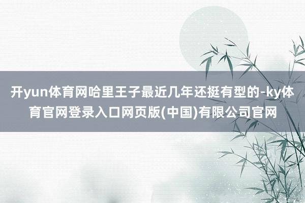 开yun体育网哈里王子最近几年还挺有型的-ky体育官网登录入口网页版(中国)有限公司官网